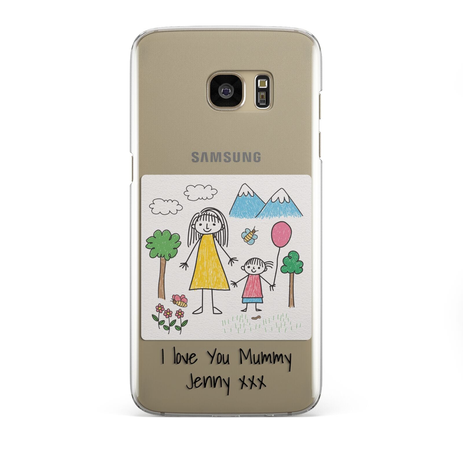 Personalised Kids Drawing Upload Samsung Galaxy S7 Edge Case