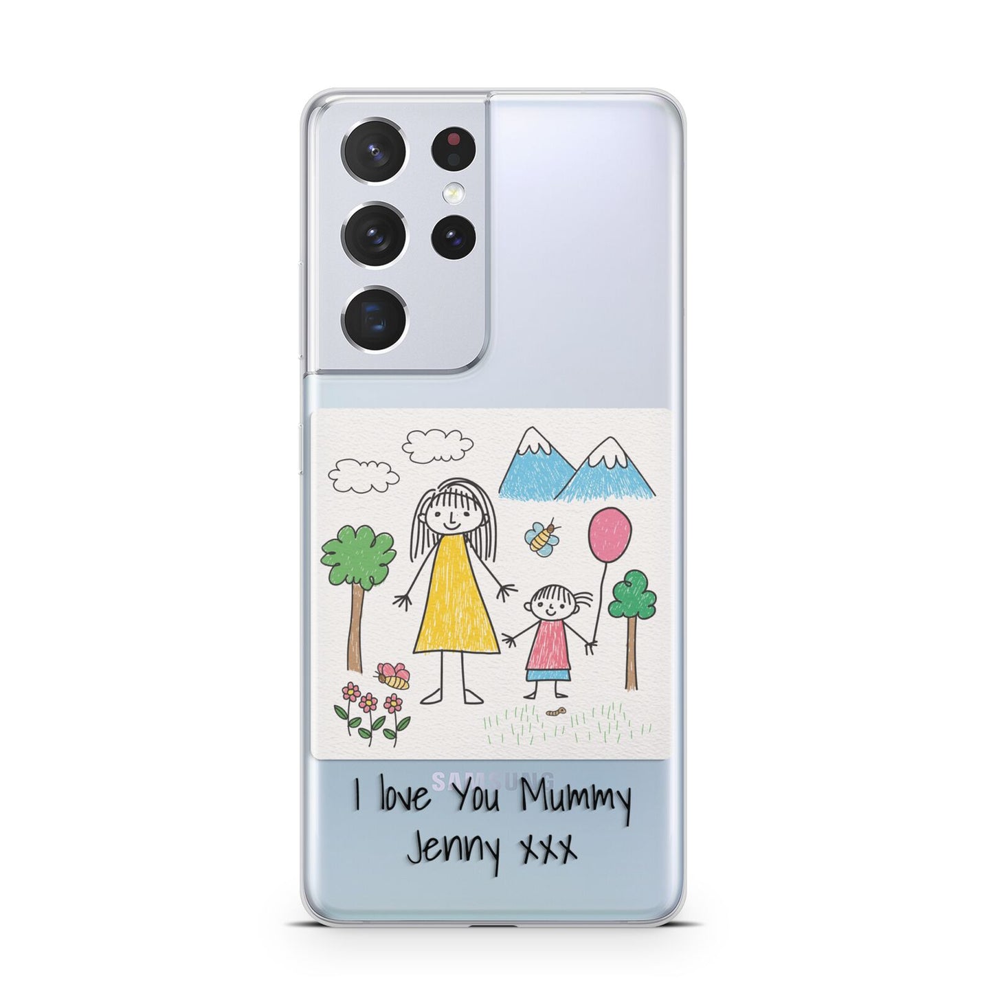 Personalised Kids Drawing Upload Samsung S21 Ultra Case