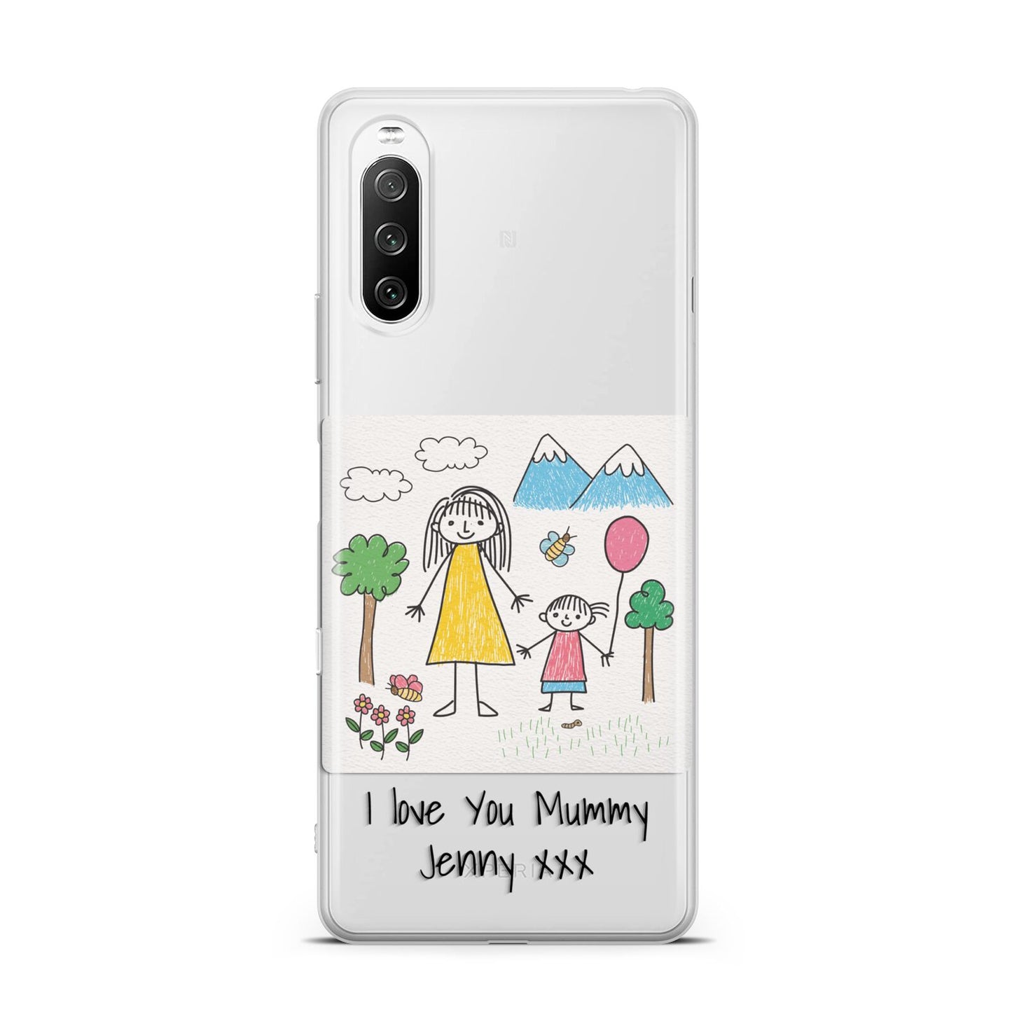 Personalised Kids Drawing Upload Sony Xperia 10 III Case