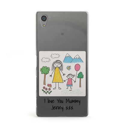 Personalised Kids Drawing Upload Sony Xperia Case