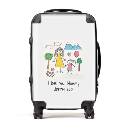 Personalised Kids Drawing Upload Suitcase