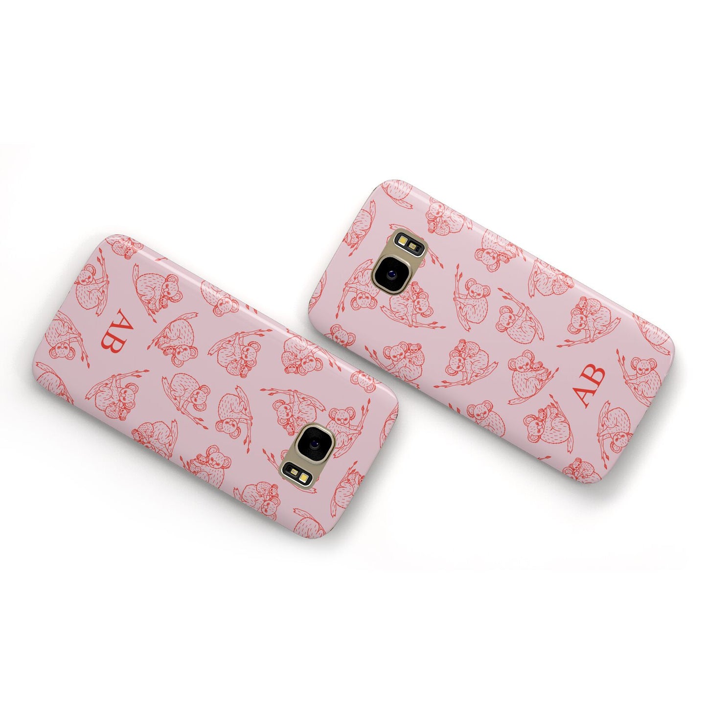 Personalised Koala Samsung Galaxy Case Flat Overview