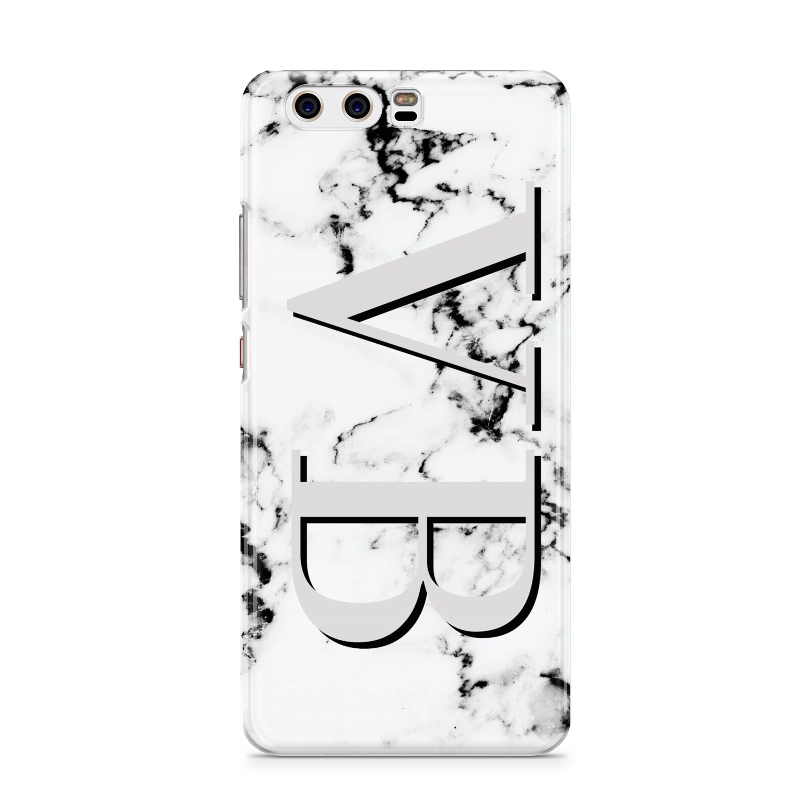 Personalised Landscape Initials With Marble Huawei P10 Phone Case