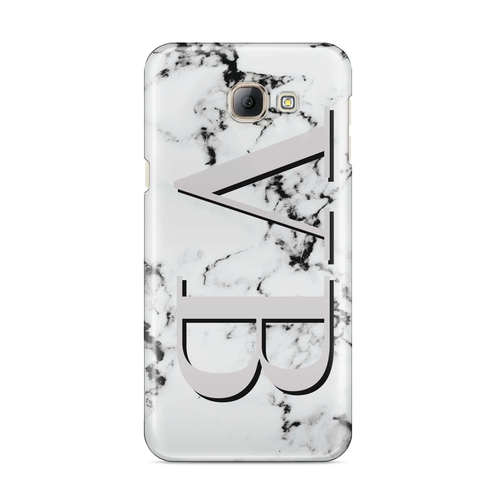 Personalised Landscape Initials With Marble Samsung Galaxy A8 2016 Case