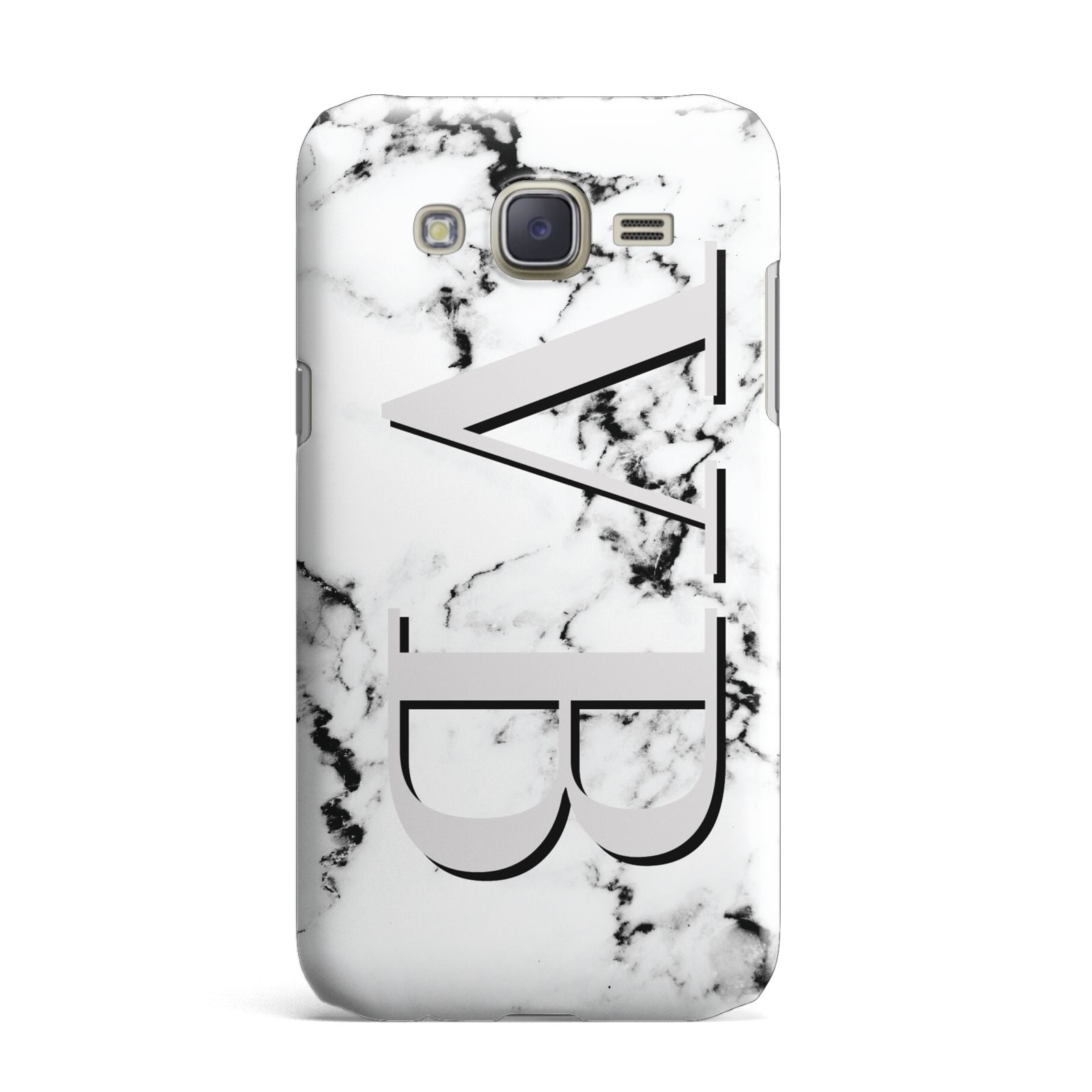 Personalised Landscape Initials With Marble Samsung Galaxy J7 Case