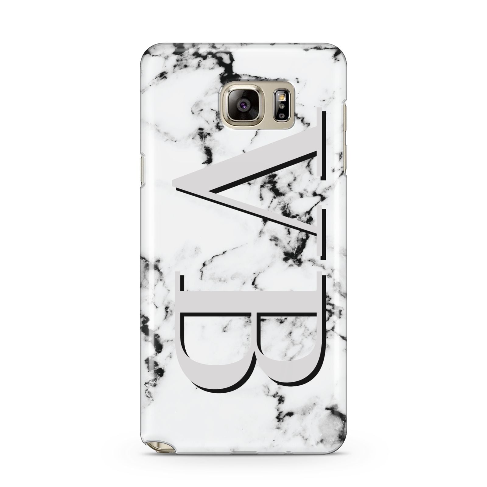 Personalised Landscape Initials With Marble Samsung Galaxy Note 5 Case