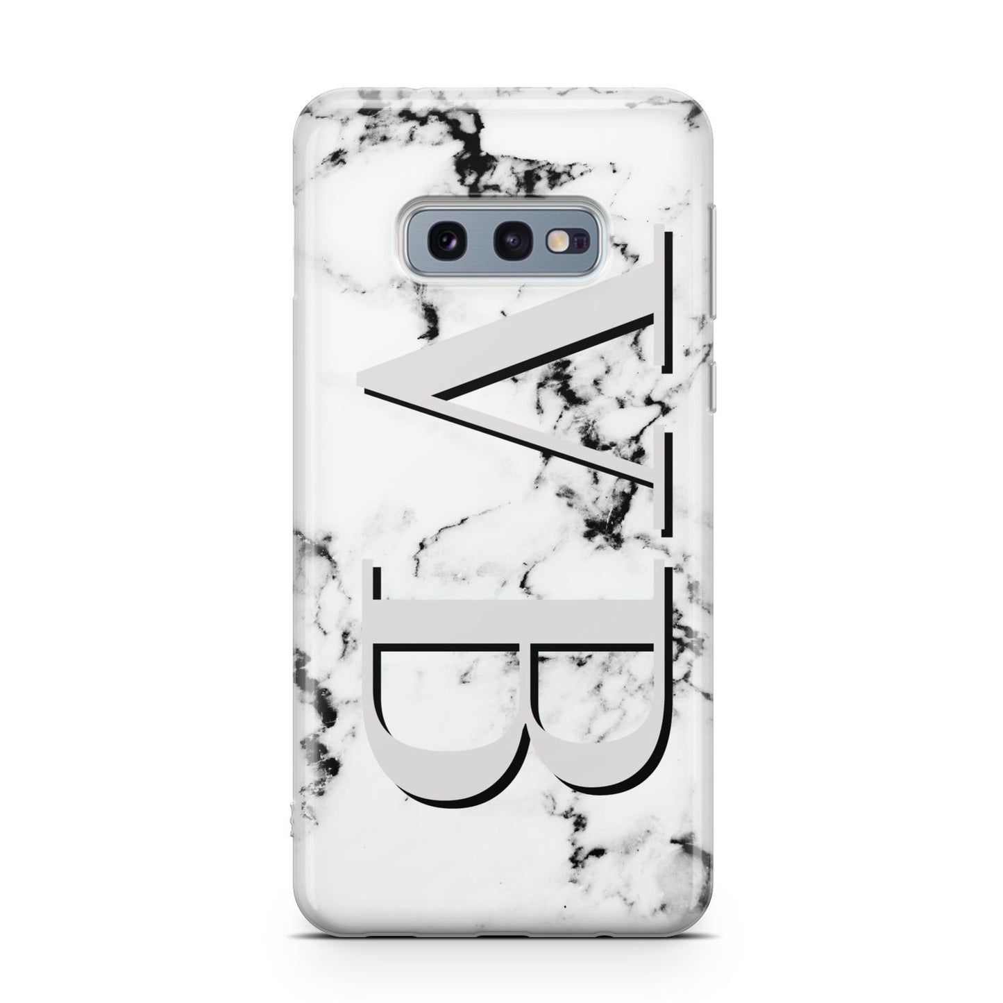 Personalised Landscape Initials With Marble Samsung Galaxy S10E Case