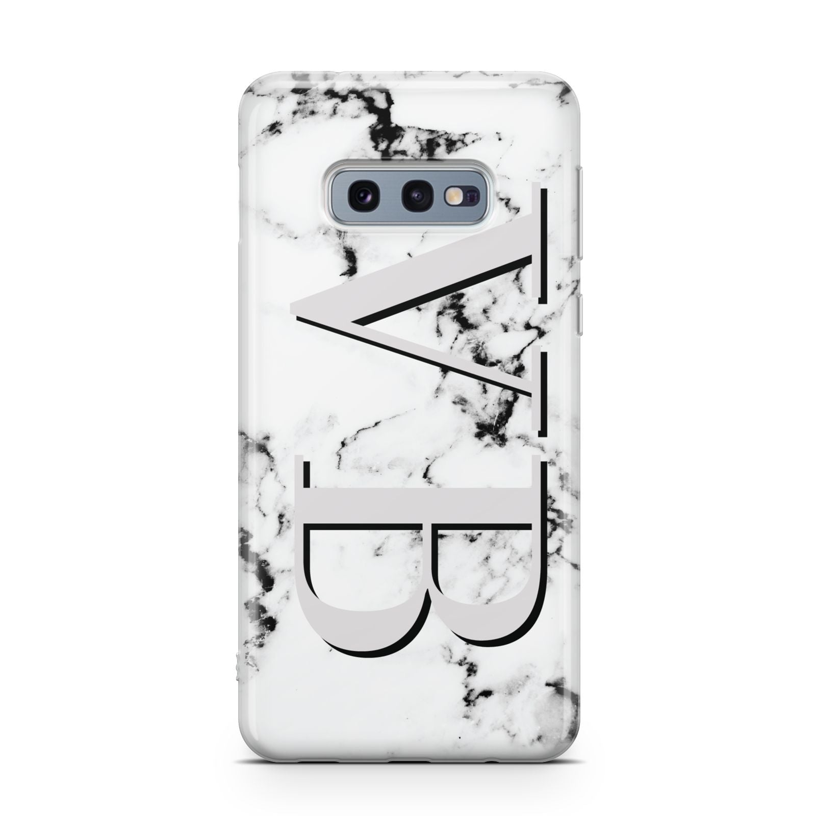 Personalised Landscape Initials With Marble Samsung Galaxy S10E Case