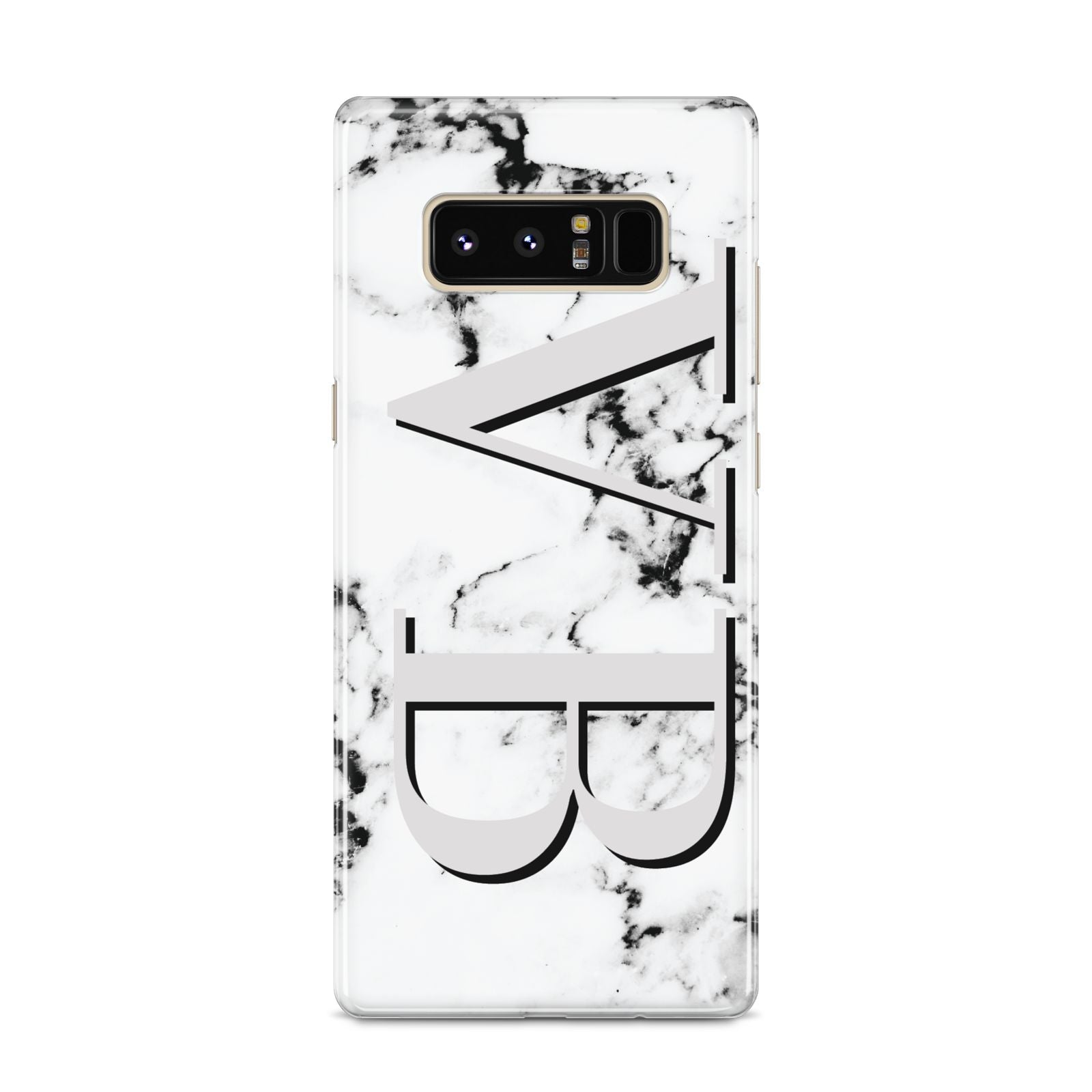 Personalised Landscape Initials With Marble Samsung Galaxy S8 Case