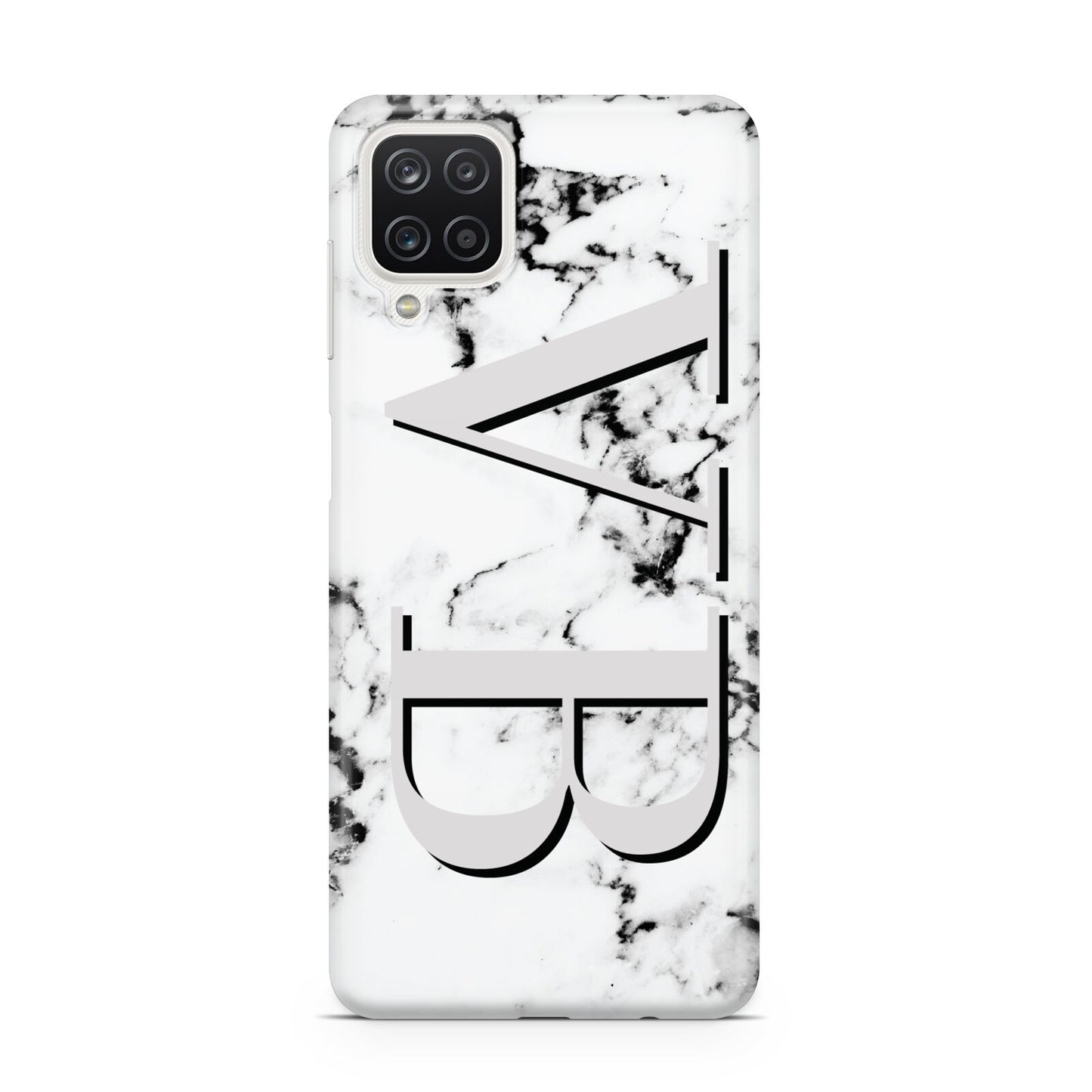 Personalised Landscape Initials With Marble Samsung M12 Case