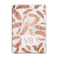 Personalised Leaf Marble Initials Apple iPad Grey Case