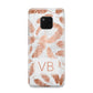 Personalised Leaf Marble Initials Huawei Mate 20 Pro Phone Case