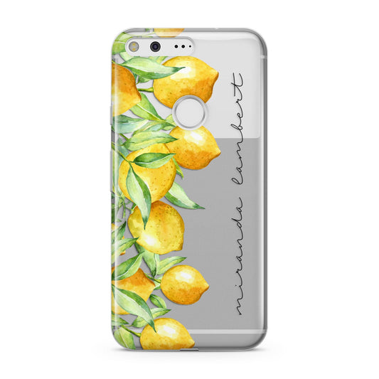 Personalised Lemon Bunches Google Pixel Case