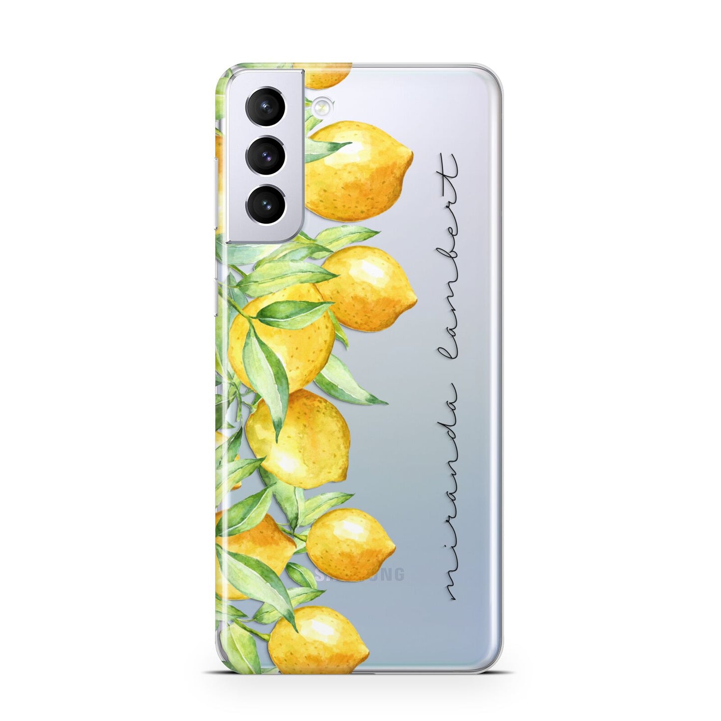 Personalised Lemon Bunches Samsung S21 Plus Case