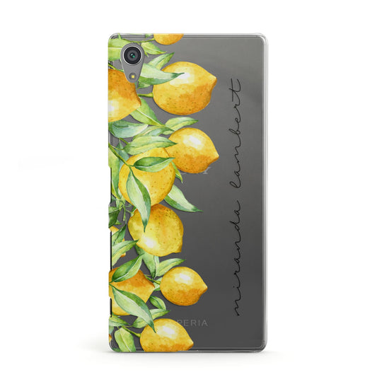 Personalised Lemon Bunches Sony Xperia Case