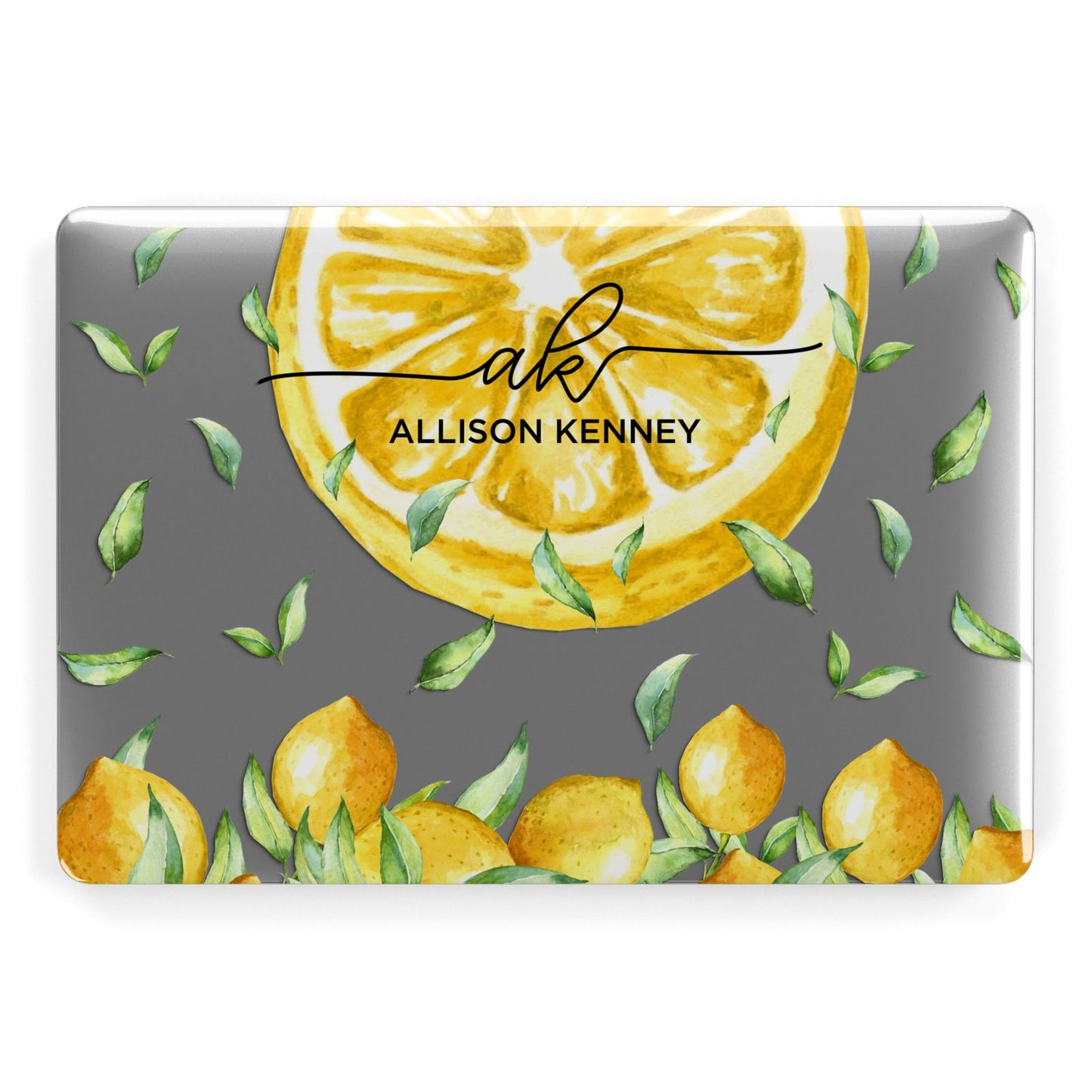 Personalised Lemon Slice Apple MacBook Case