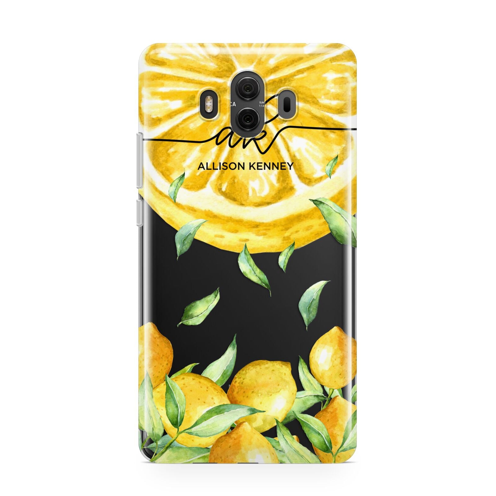 Personalised Lemon Slice Huawei Mate 10 Protective Phone Case