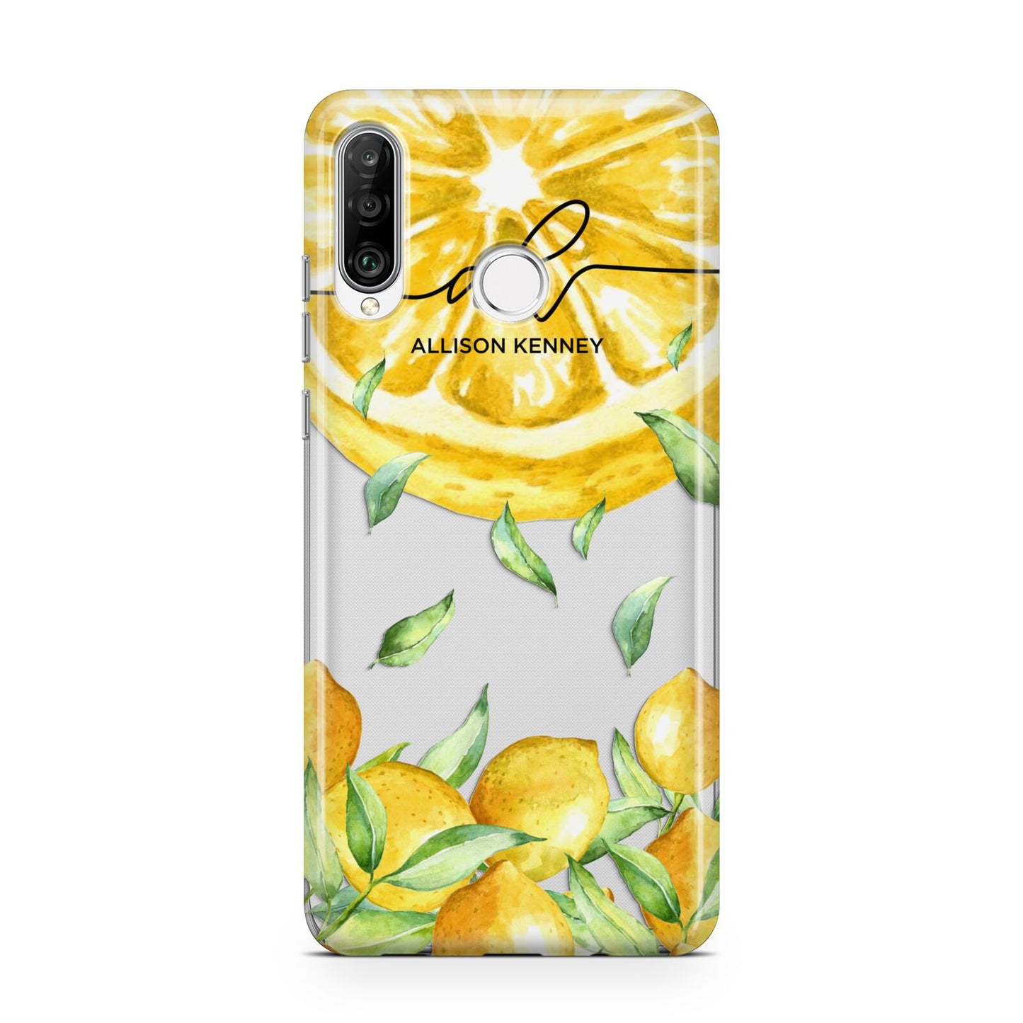 Personalised Lemon Slice Huawei P30 Lite Phone Case