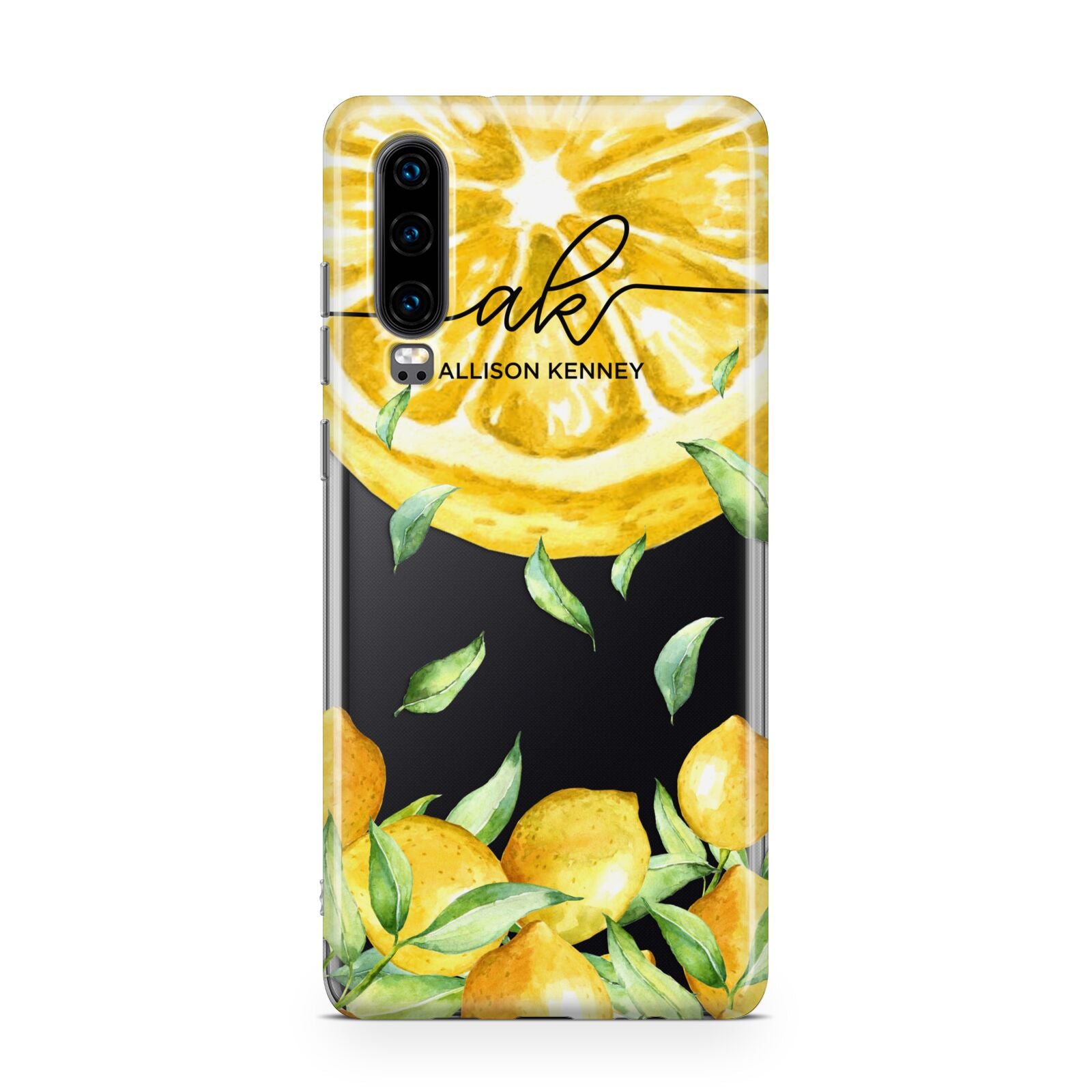 Personalised Lemon Slice Huawei P30 Phone Case