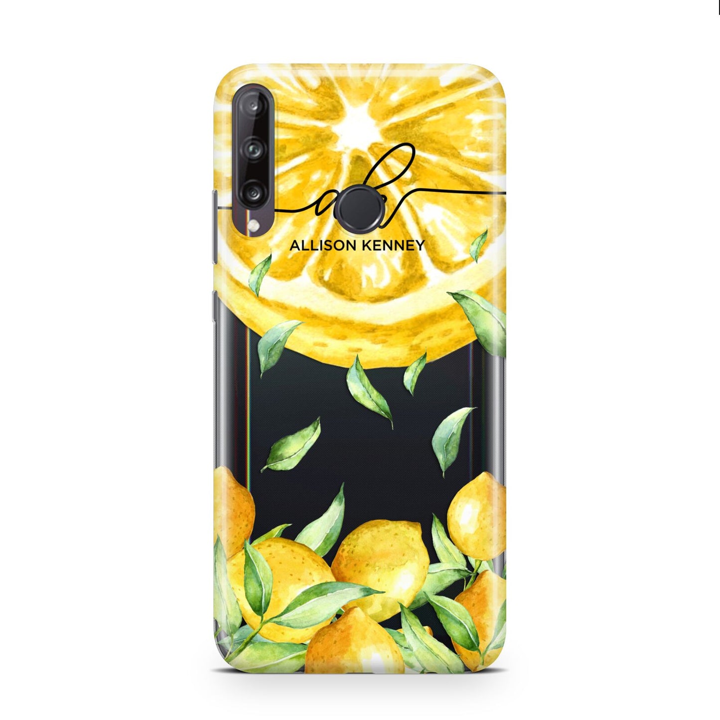 Personalised Lemon Slice Huawei P40 Lite E Phone Case