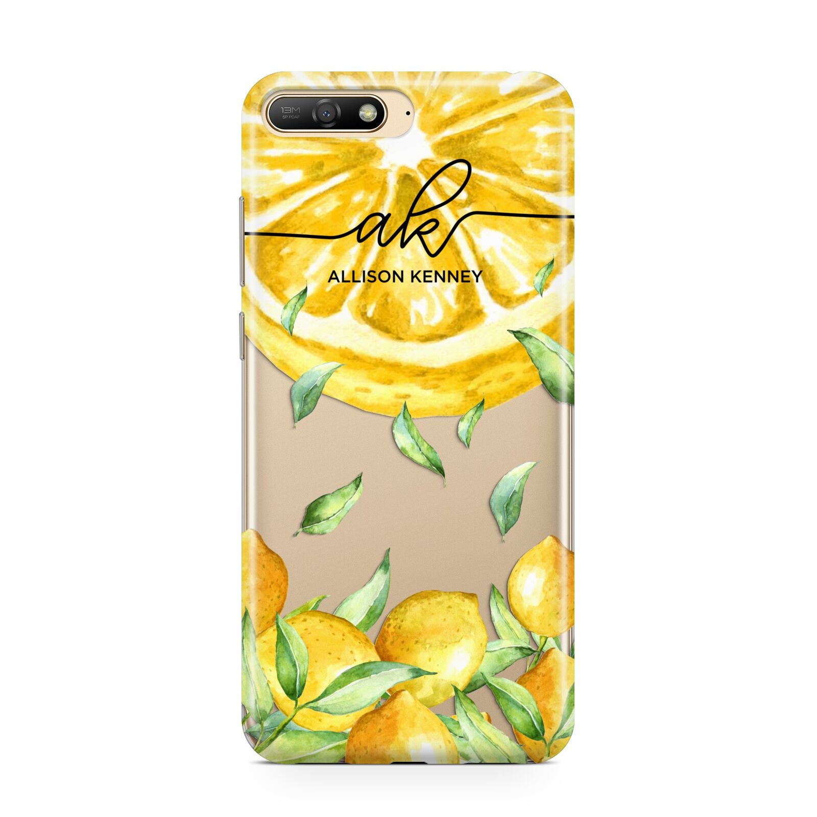 Personalised Lemon Slice Huawei Y6 2018