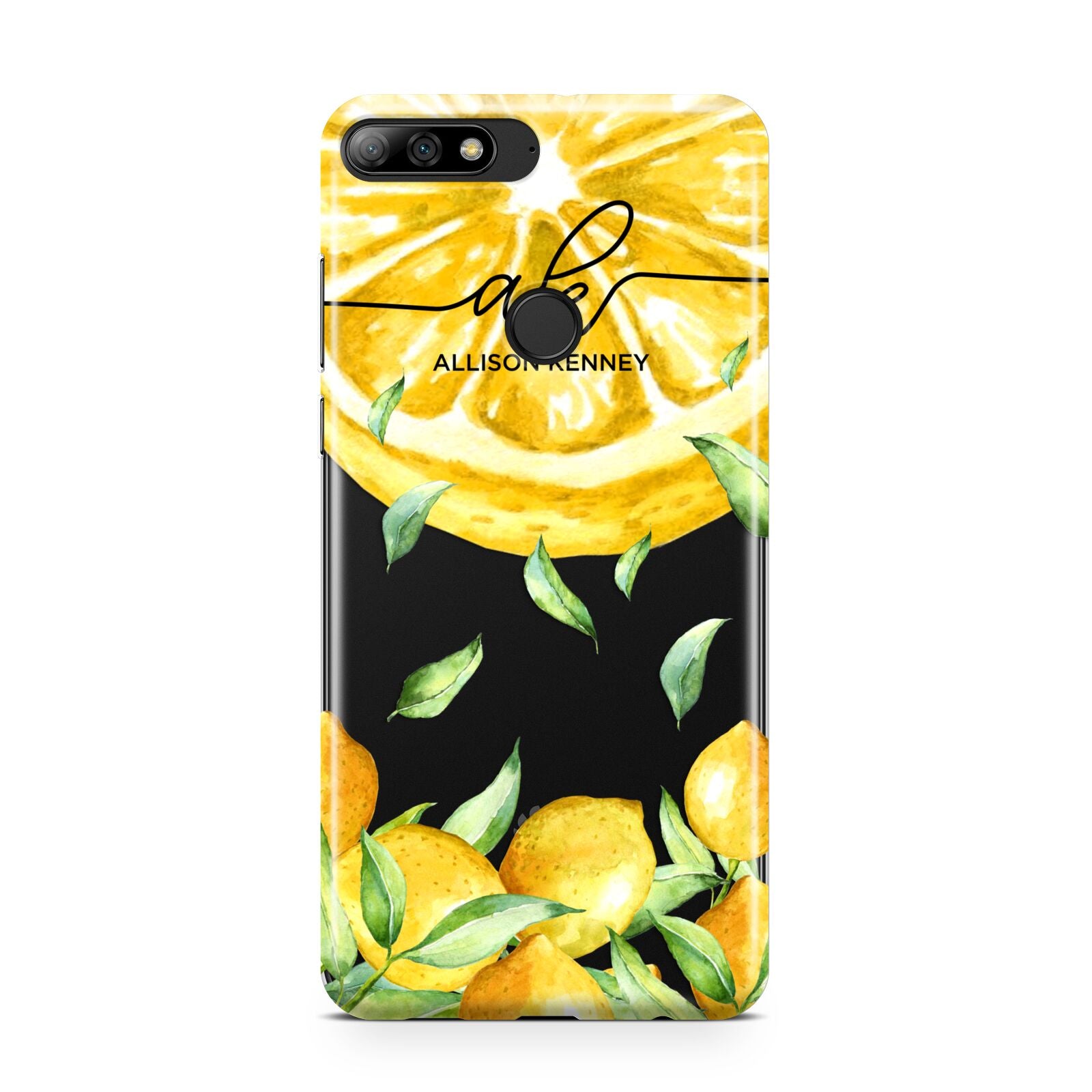 Personalised Lemon Slice Huawei Y7 2018