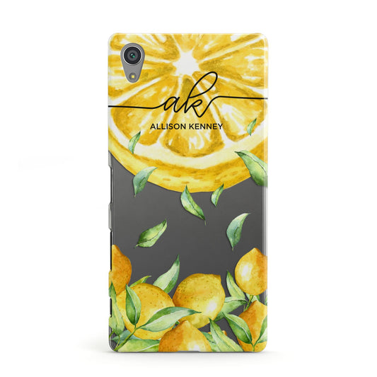 Personalised Lemon Slice Sony Xperia Case
