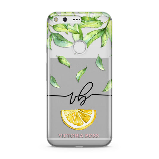 Personalised Lemon Wedge Google Pixel Case