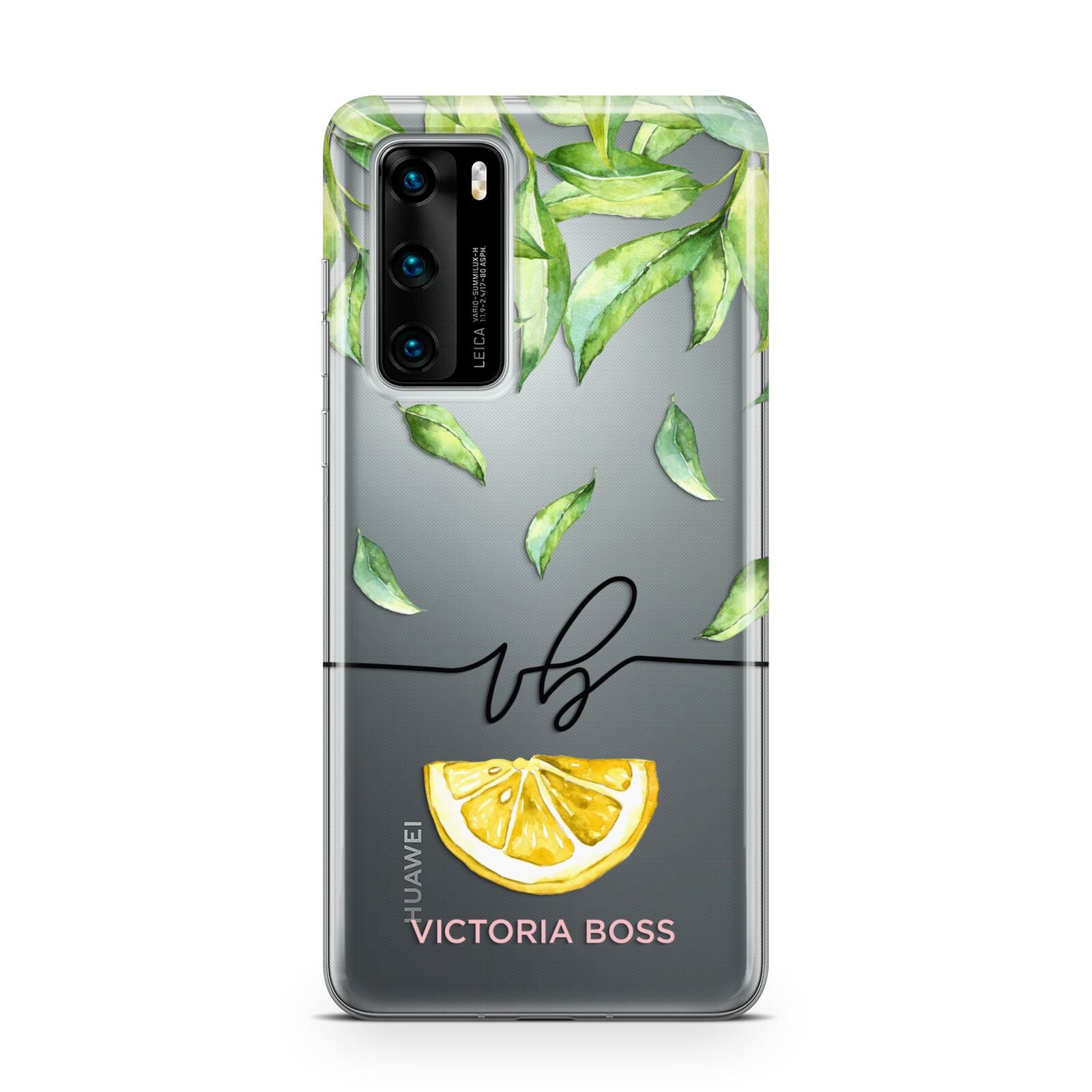 Personalised Lemon Wedge Huawei P40 Phone Case