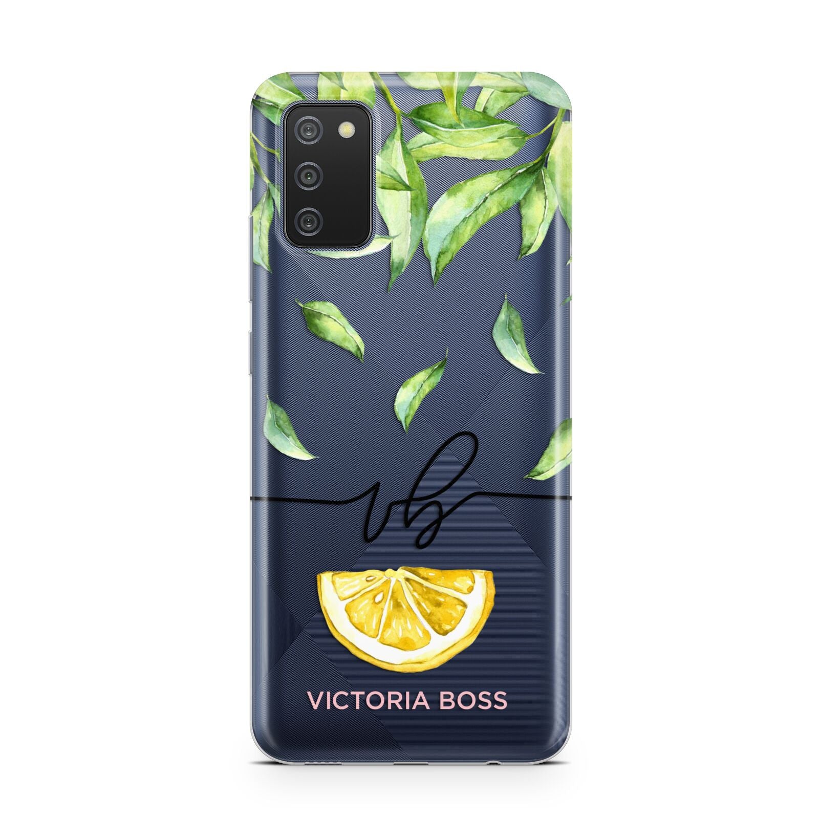 Personalised Lemon Wedge Samsung A02s Case