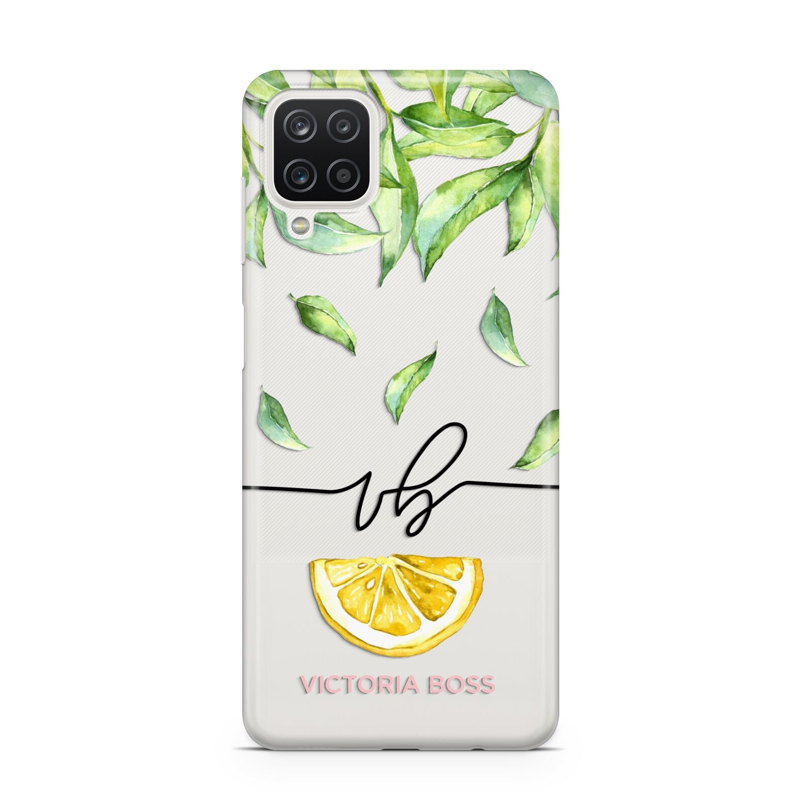 Personalised Lemon Wedge Samsung A12 Case