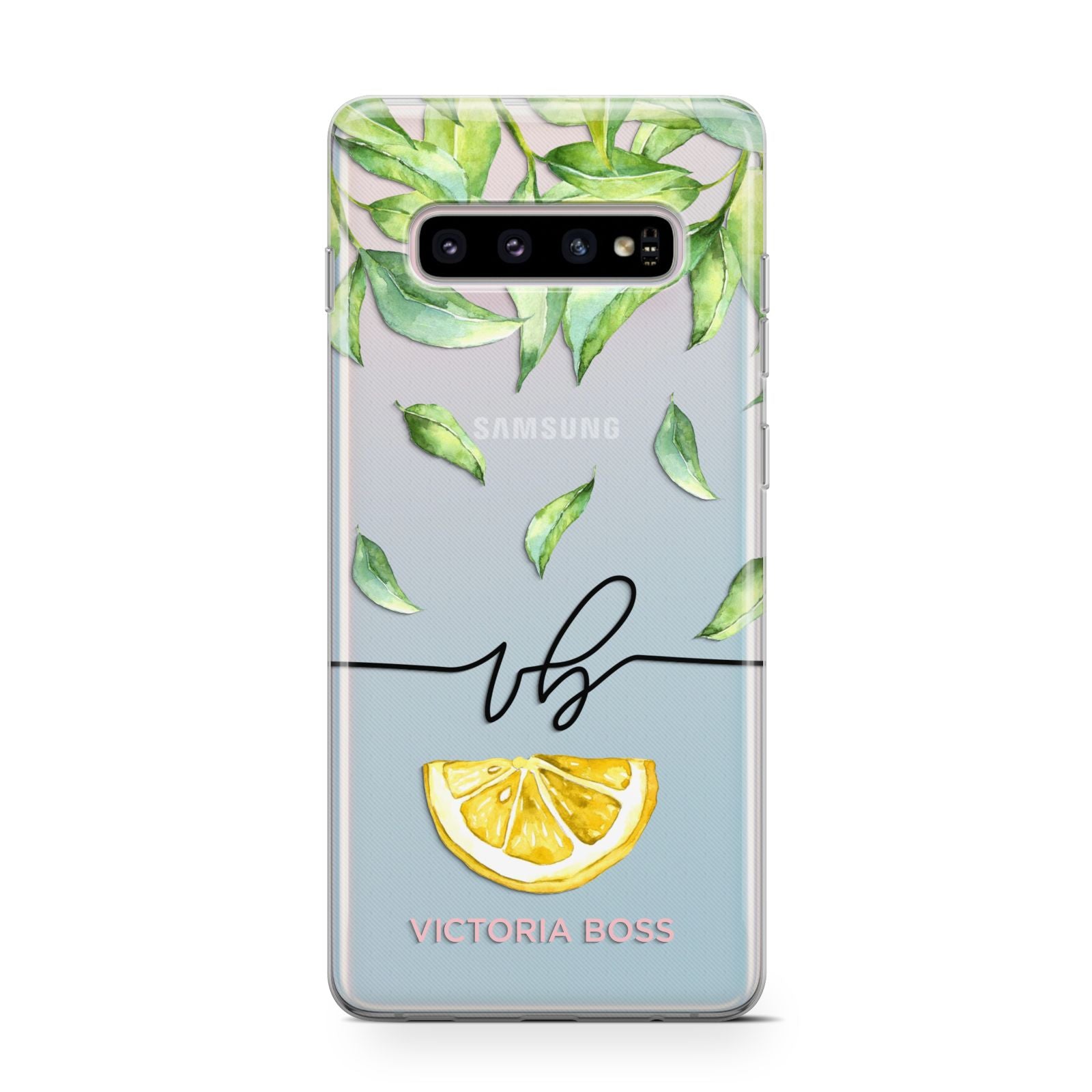 Personalised Lemon Wedge Samsung Galaxy S10 Case