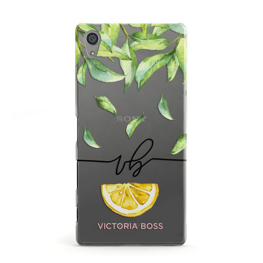 Personalised Lemon Wedge Sony Xperia Case