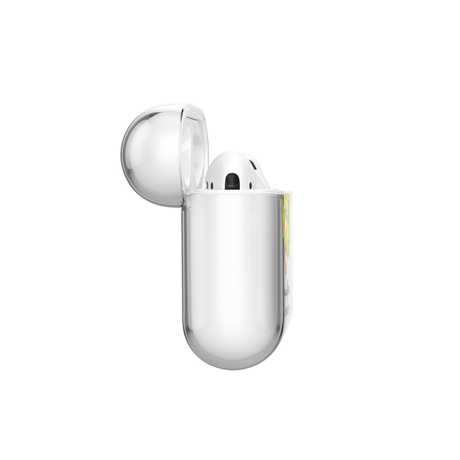 Personalised Lemons Drop AirPods Case Side Angle