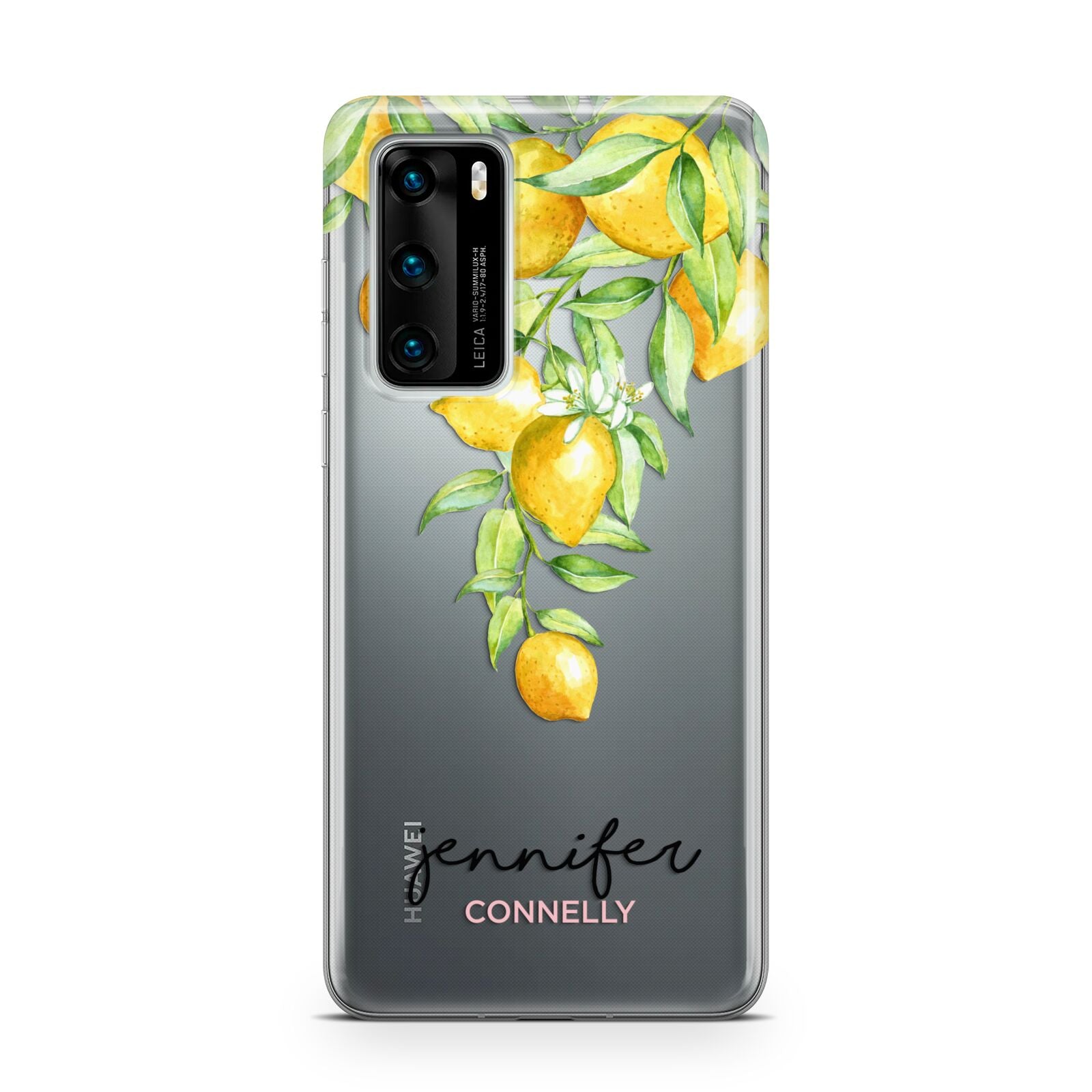 Personalised Lemons Drop Huawei P40 Phone Case