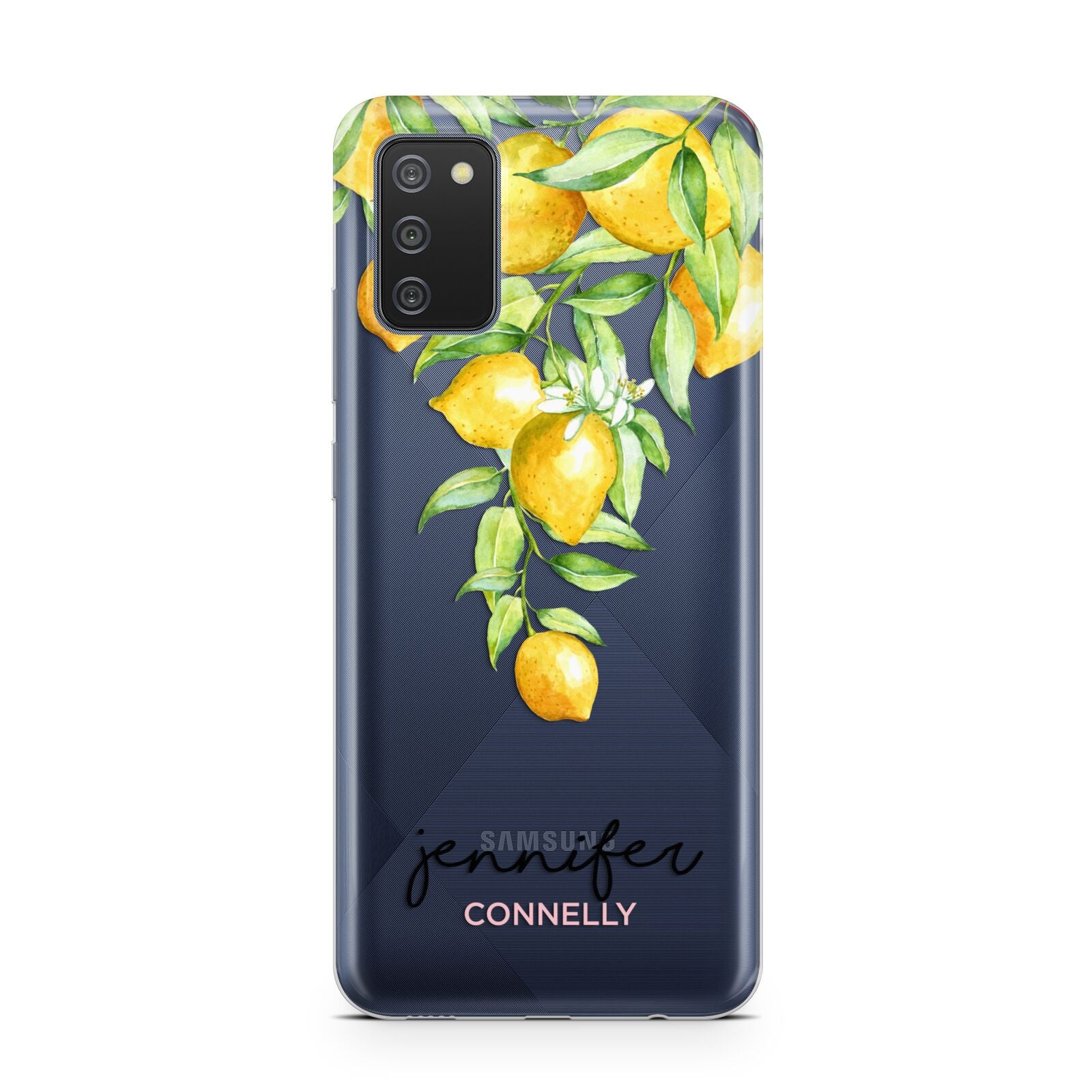 Personalised Lemons Drop Samsung A02s Case