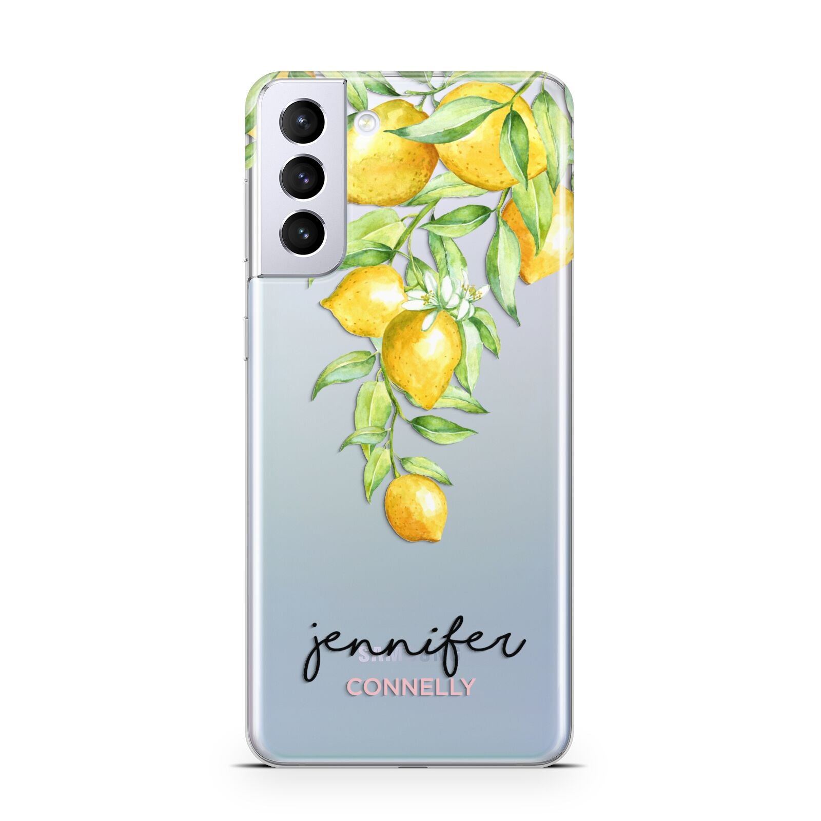 Personalised Lemons Drop Samsung S21 Plus Case