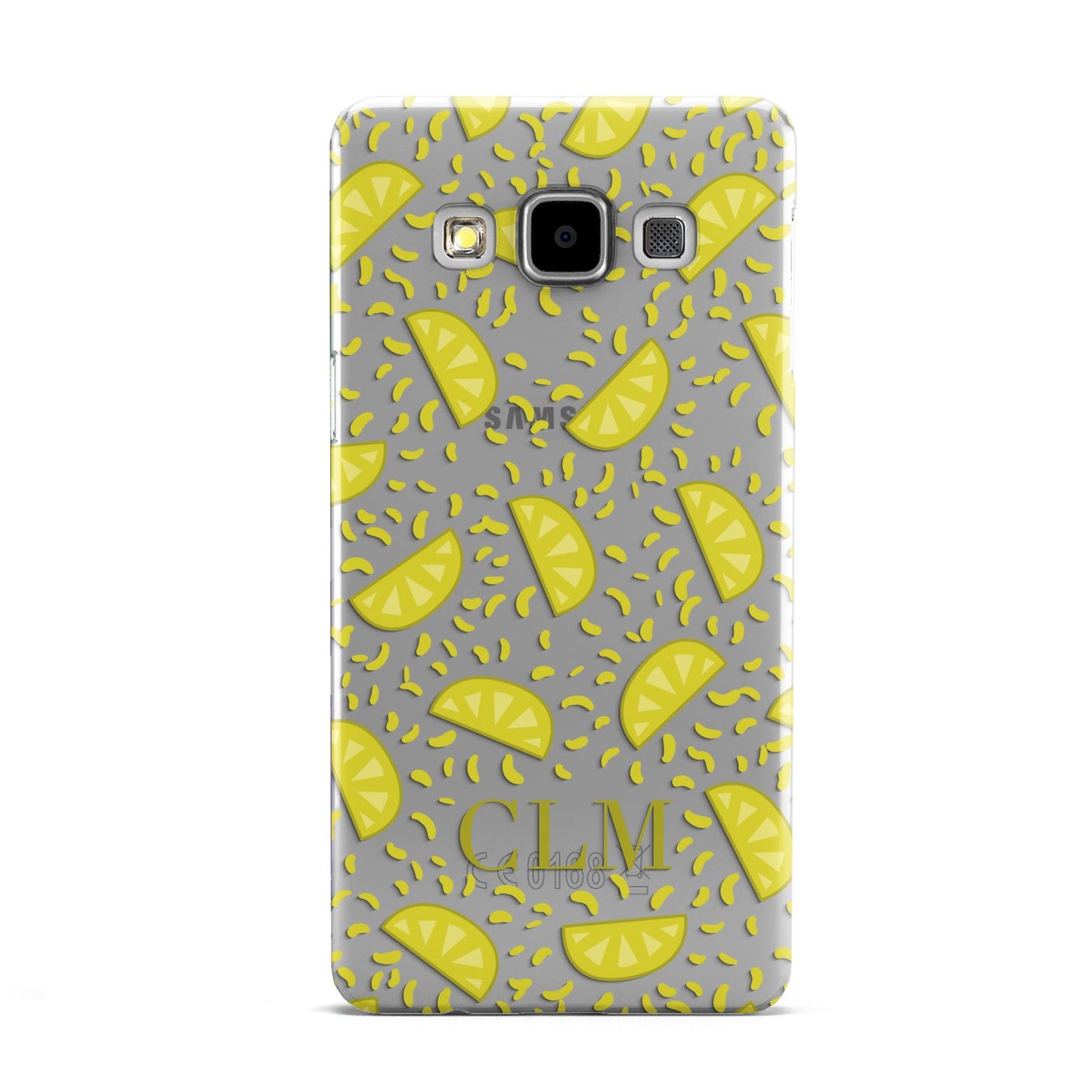 Personalised Lemons Initials Clear Samsung Galaxy A5 Case