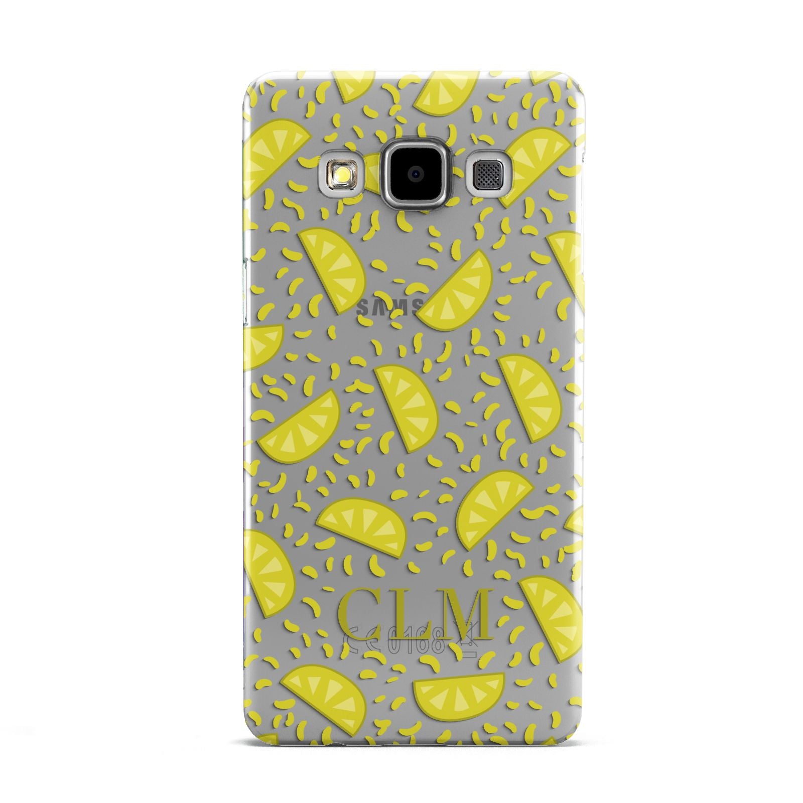 Personalised Lemons Initials Clear Samsung Galaxy A5 Case