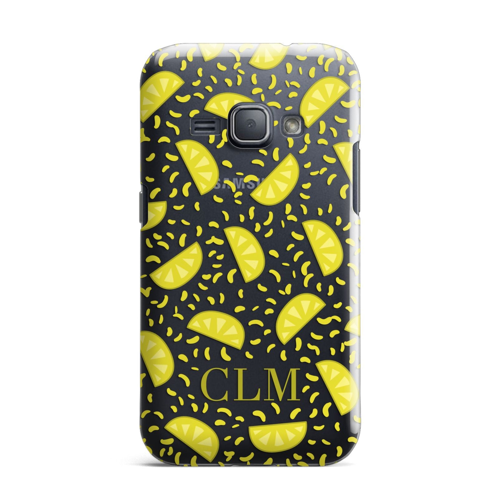 Personalised Lemons Initials Clear Samsung Galaxy J1 2016 Case