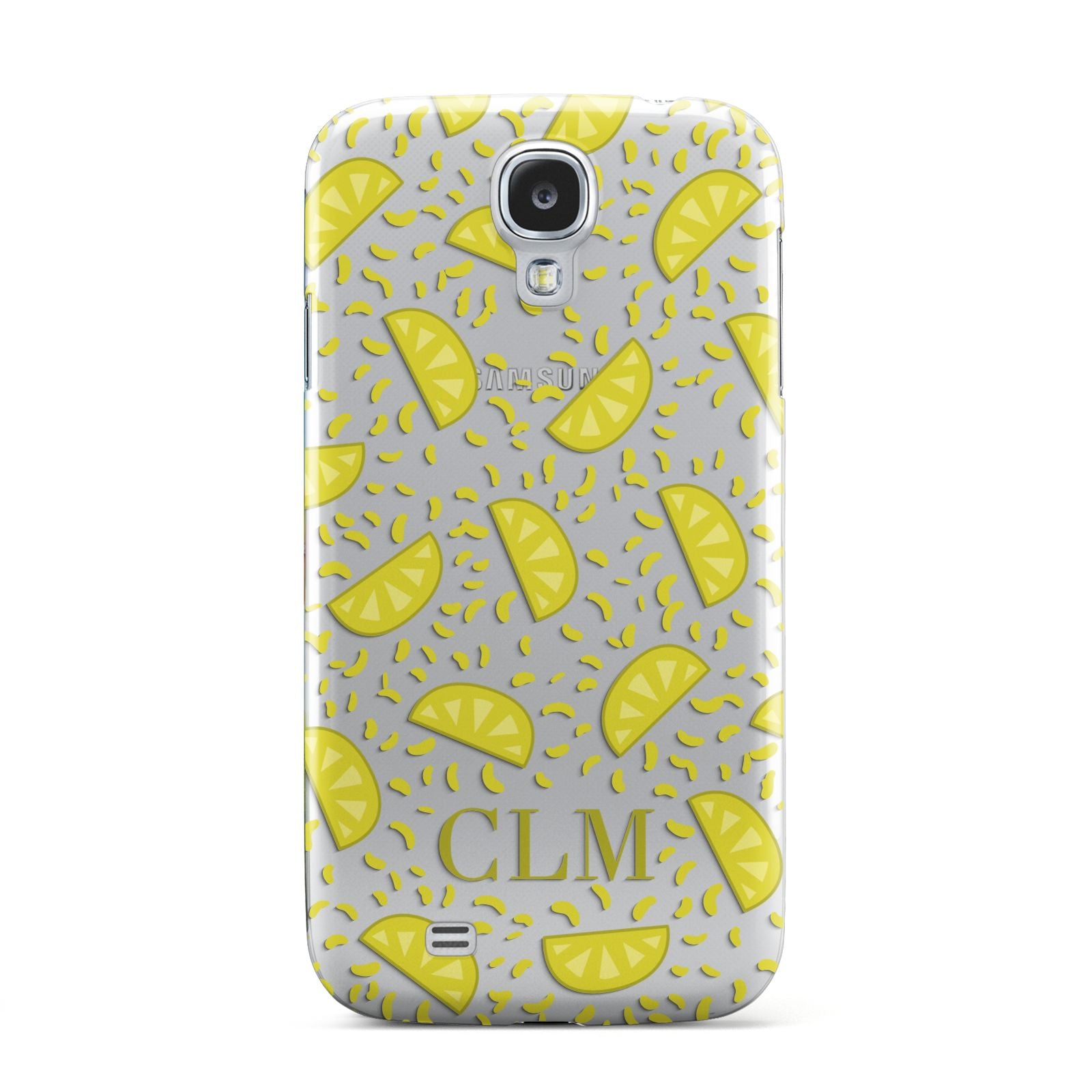 Personalised Lemons Initials Clear Samsung Galaxy S4 Case