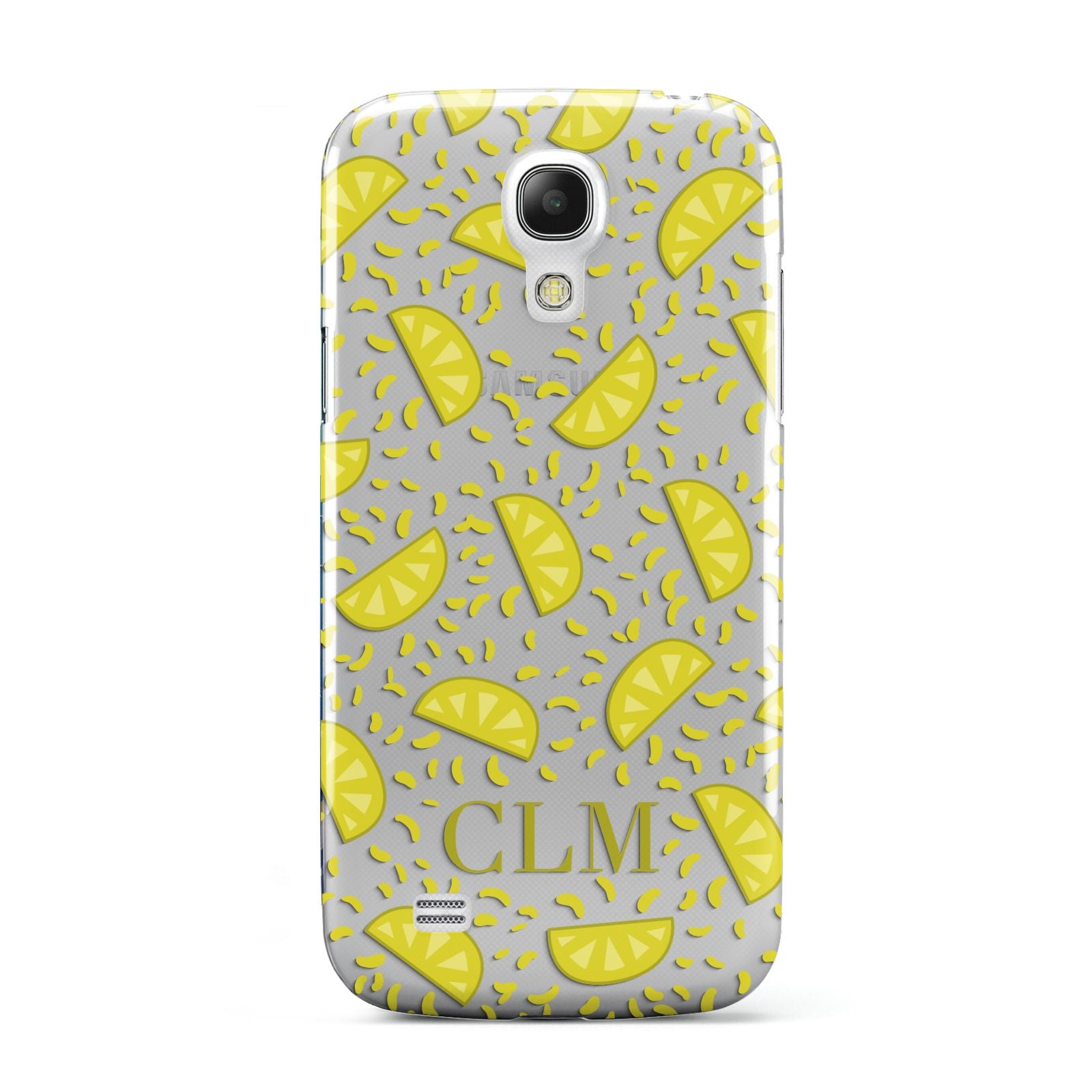 Personalised Lemons Initials Clear Samsung Galaxy S4 Mini Case