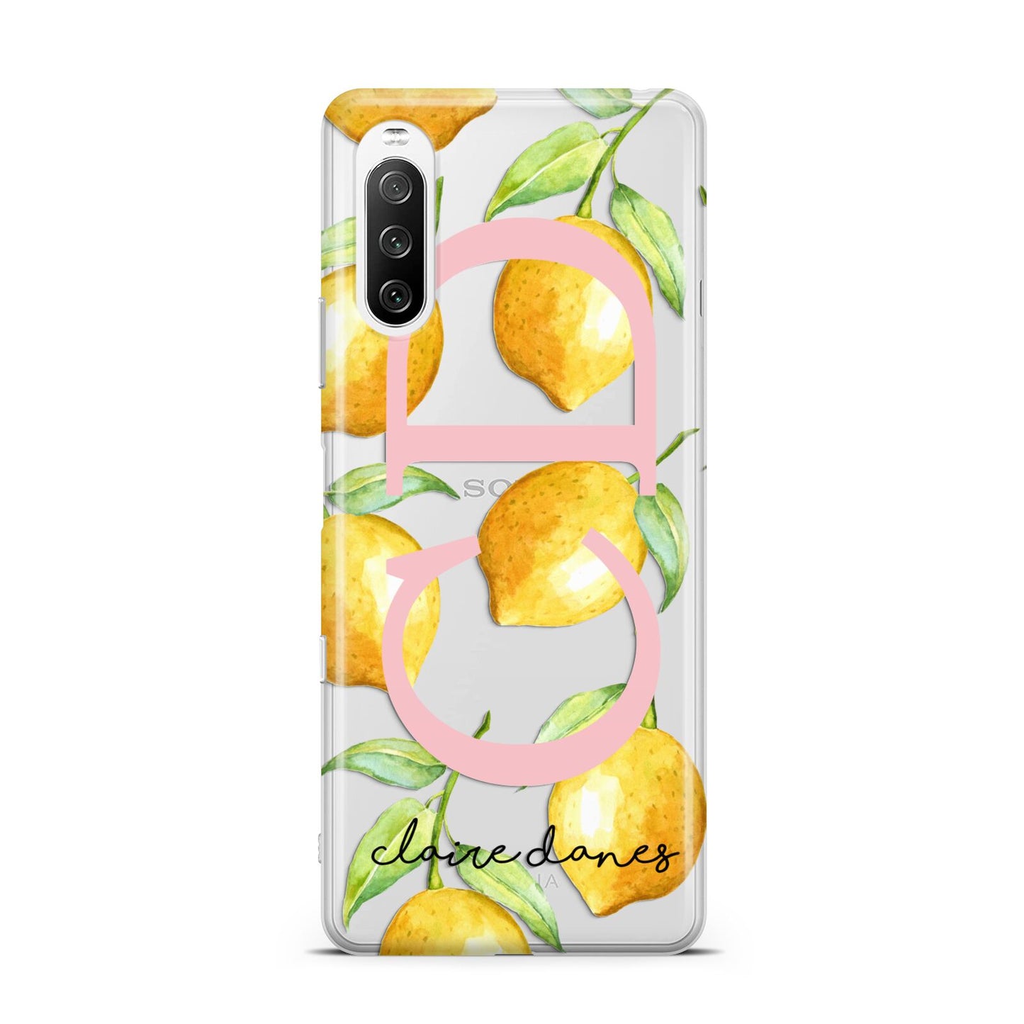 Personalised Lemons Sony Xperia 10 III Case