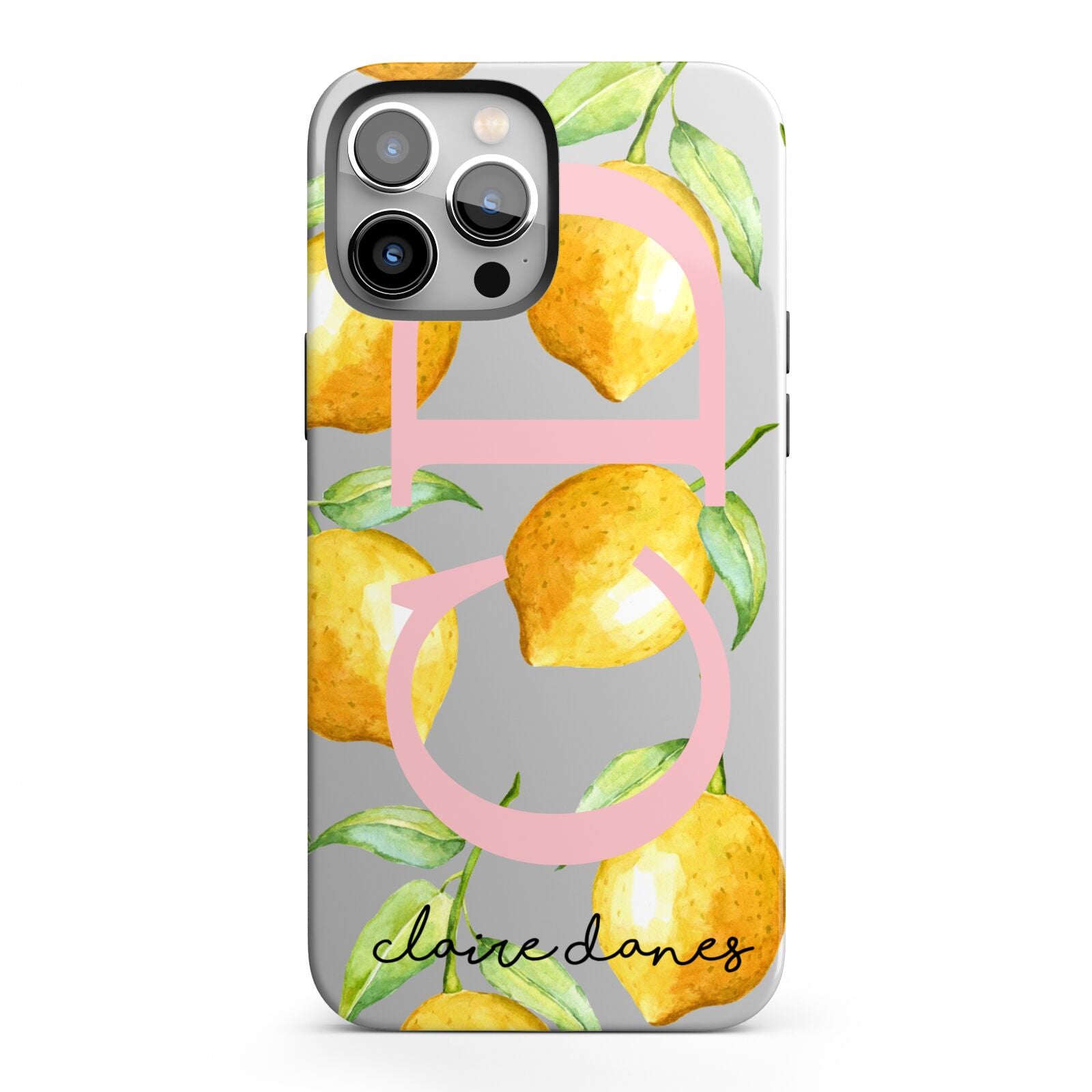 Personalised Lemons iPhone 13 Pro Max Full Wrap 3D Tough Case