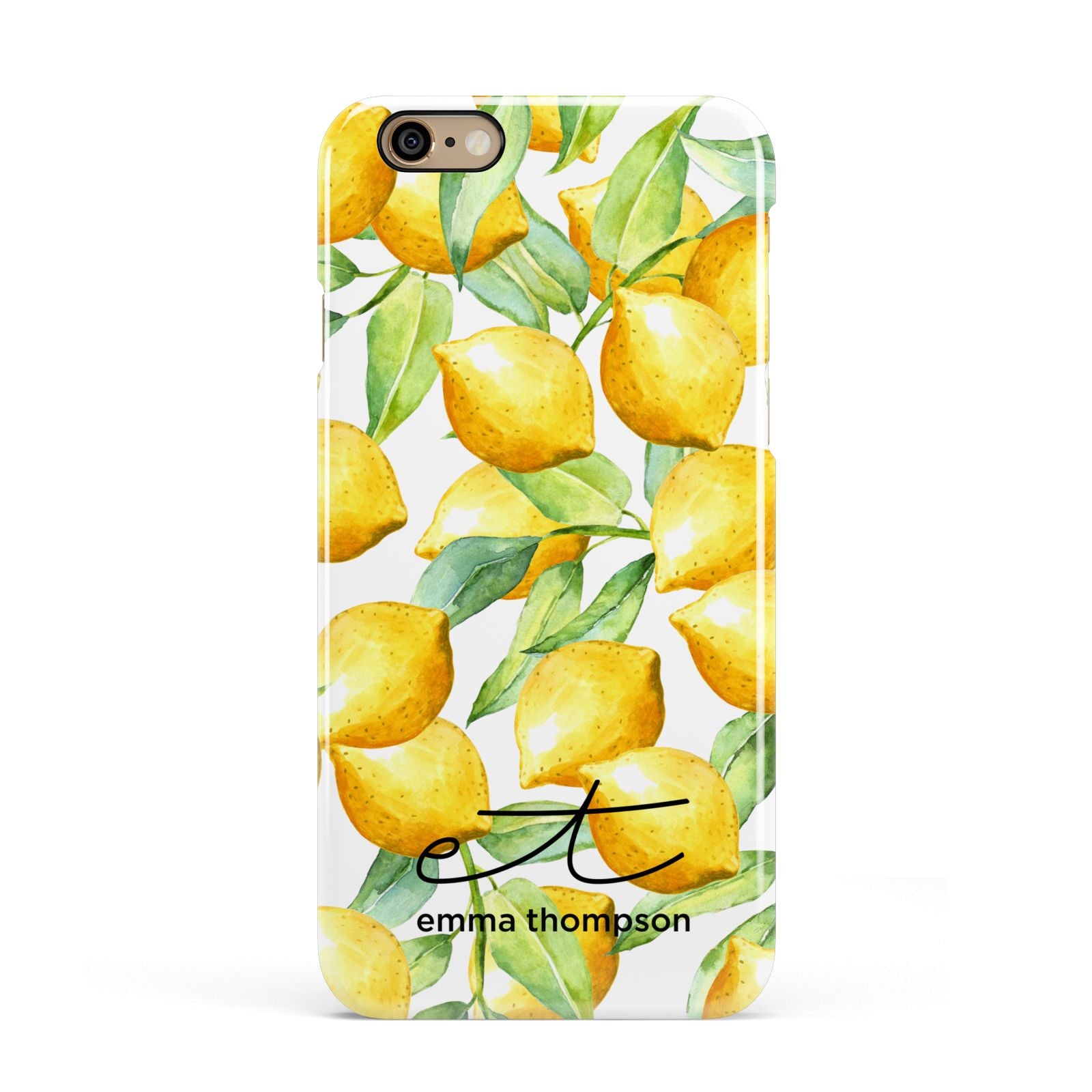 Personalised Lemons of Capri Apple iPhone 6 3D Snap Case