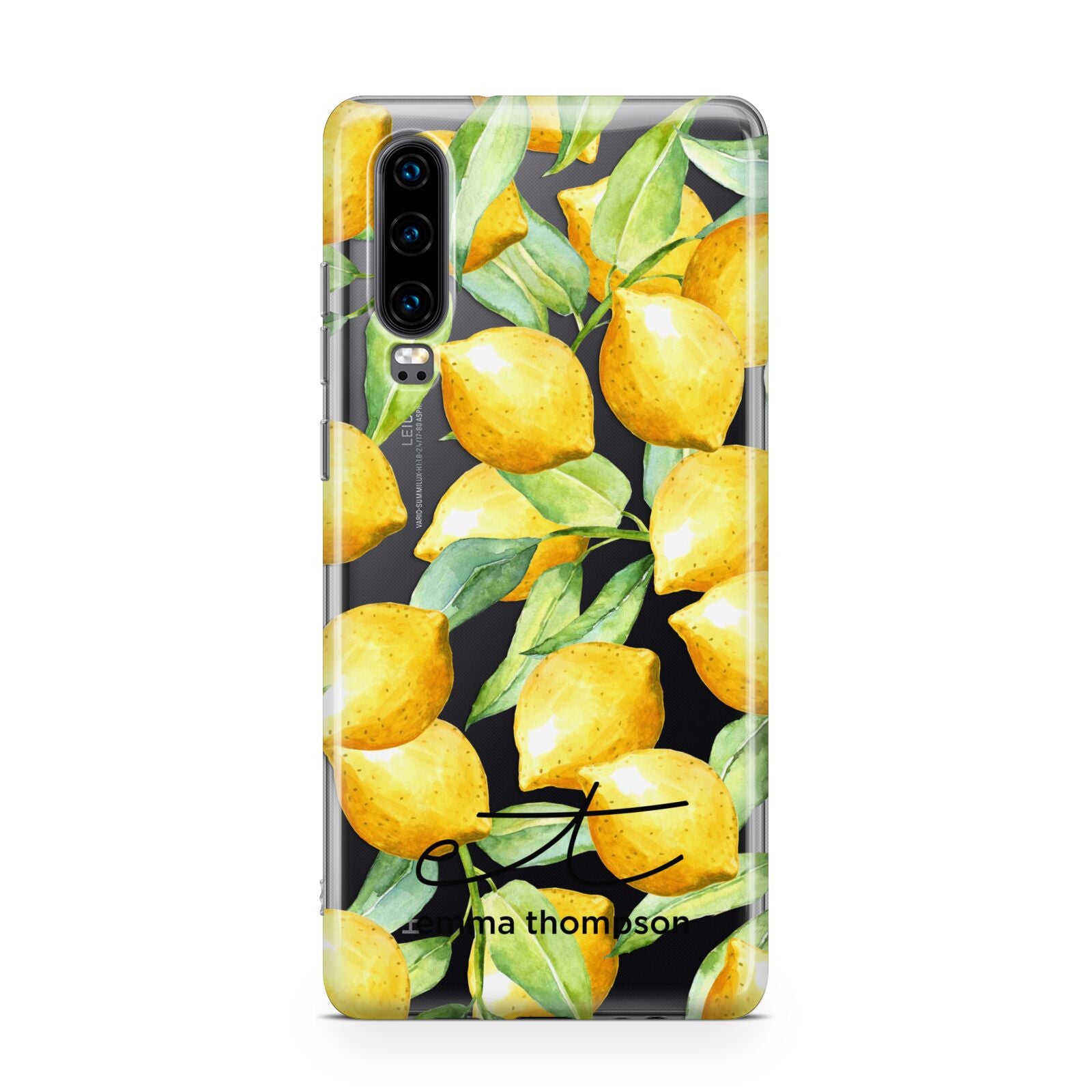 Personalised Lemons of Capri Huawei P30 Phone Case