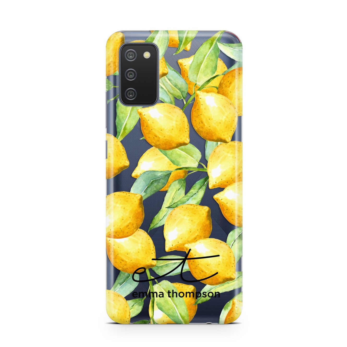 Personalised Lemons of Capri Samsung A02s Case