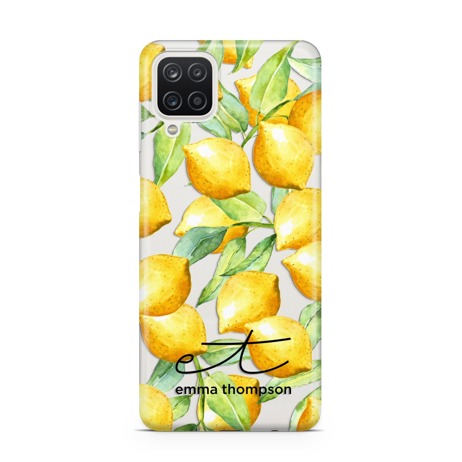 Personalised Lemons of Capri Samsung A12 Case