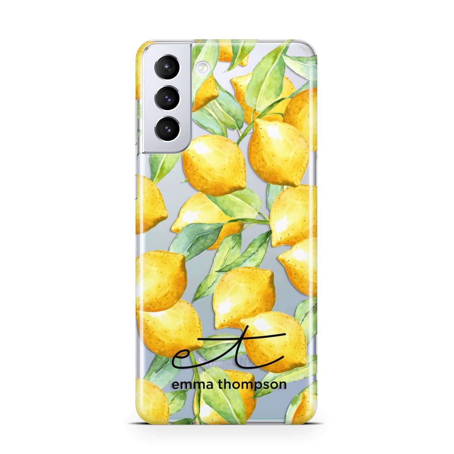 Personalised Lemons of Capri Samsung S21 Plus Case