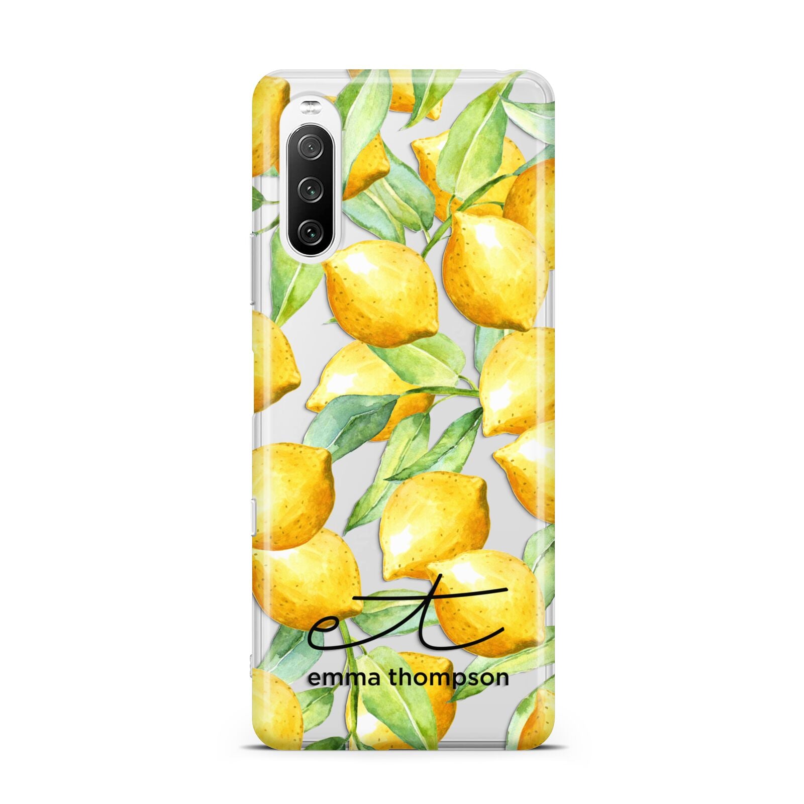 Personalised Lemons of Capri Sony Xperia 10 III Case